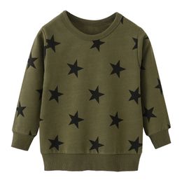 Hoodies Sweatshirts Jumping Metres Arrival Long Sleeve Stars Print Boys Girls Autumn Spring Kids Clothes Selling Shirts Tops 230815