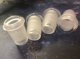 물 담뱃기 컨버터 24mm 수컷에서 18mm 암컷 유리 감속기 다운 파이프 로우 프로파일 어댑터 다운 줄기 파이프 감소