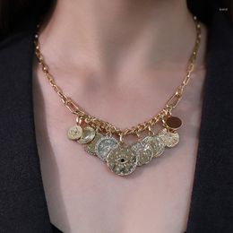 Chains Lock Pendants Women Necklaces Exaggerated Gold Color Chain Personality Collars For Female Collar Choker