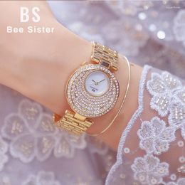 Wristwatches Women Watches Designer Creative Full Diamond Watch Gold Ladies For Clock Montre Femme 2023