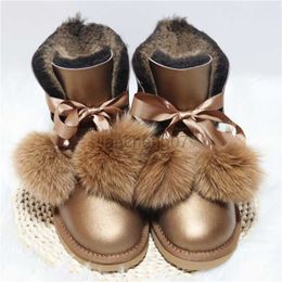 Boots Fashion Real Sheepskin Women's Winter Woman Snow Boots 100% Genuine Sheepskin Women Boots Women Shoes Winter Boots Shoes WomenL0816