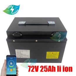 72v 25ah li ion battery lithium battery for electric bike 3000w motor tricycle scooter Go Cart vehicle +5A charger