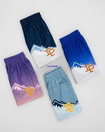 X3mv Men's Shorts American Fashion Brand Snow Mountain Ip Sports Trend Loose Running Quick Dry Breathable Capris for Men and Women