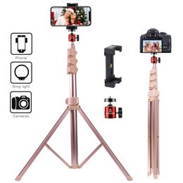 Selfie Monopods 67 inch Phone PINK Tripod Stick Tall Cell with Remote and Adjustable Gooseneck Portable Stan 230816