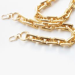 Bag Parts Accessories 1PC Resin Replacement Chain Detachable Parts Gold Strap Women Shoulder Handle Square Chain Woman Bag Accessories 30405060cm 230816