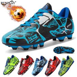 Athletic Outdoor Kids Soccer Shoes FG/TF Football Boots Child Indoor Cleats Grass Sneakers Boys Girls Outdoor Athletic Training Sports Footwear 230816