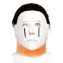 Party Supplies Mask Hallowen Costumes Horror Full Face Latex Mascara Rave Cosplay Movie Tricky Toys Masquerade Men Terror Fancy