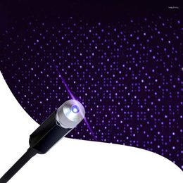 Night Lights LED USB Star Light Interior Starry Laser Atmosphere Ambient Projector For Car Roof Decoration Home Decor