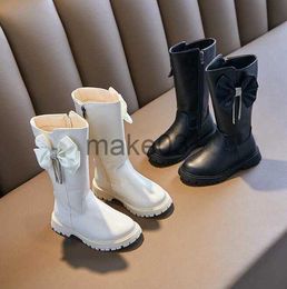 Boots For Snow Boots Warm Princess Children Korean Autumn Boots Baby Winter Martin New High Soft Long Kids Shoes Boots Girls Fashion J230816