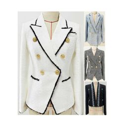 Womens Suits Blazers Classical Office Elegant Outfit Long Sleeve Top Quality Jackets S-2XL Plus Size Design