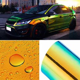 Colour Change Chameleon Car Stickers Glossy Colour DIY Car Body Films Vinyl Car Wrap Decal Air Release Film244n