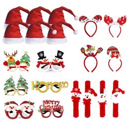 Christmas decorations, glasses sets, adult and children's Christmas gifts, hats, head buckles, hoops, clapping rings, wholesale