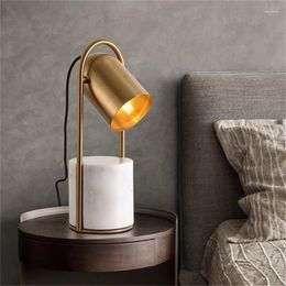 Table Lamps TEMAR Nordic Simple Lamp Modern Marble LED Desk Light Decorative For Home Bedroom