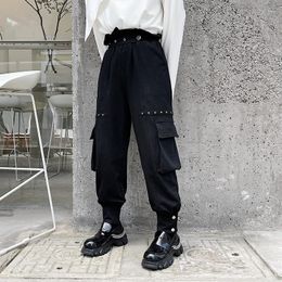 Men's Pants Overalls Spring And Autumn Youth Vitality Personality Three-Dimensional Pocket Fashion Casual Large Size Trousers