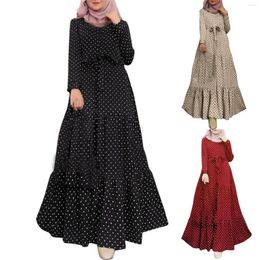 Ethnic Clothing Women's Dress Printed Robe Long Muslim Casual Dresses For Women Summer