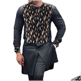 Ethnic Clothing Hip Hop Robe Africaine Dress Shirts Men Africa Fashion Dashiki African Dresses Clothes 2022 Drop Delivery Apparel Dhxra