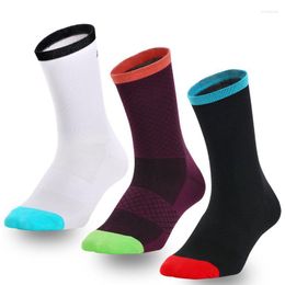 Sports Socks Thin Bicycle Cycling Competition Running Compression Men Women Size 39-46 Wear-resistant Sweat-Absorb QTW013