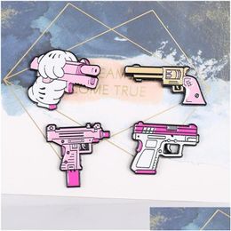 Pins Brooches Pins Creative Cartoon Pink Enamel Brooch Cute Metal Badge Girl Clothes Accessories Funny Jewellery 1 51Dr E3 Drop Deliv Dhse4