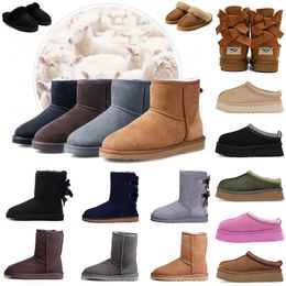 Australia Australian Classic Warm winter boots Slippers Womens Mini Half Snow Boot USA GS 5854 Full fur Fluffy furry Satin Ankle Bootss Booties slippers Selling 35-41