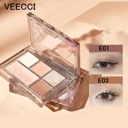 Lidschatten Vecci Lidschattenpalette fünf Farbe Mattes Perlmeister Pulver Erde langlebiges Make -up 230816