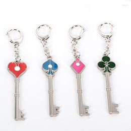 Keychains Umbrella Corporation Remake RPD Precinct Keys Set Raccoon City Station Spade Club Heart Keychain