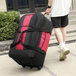 Storage Bags Travel Trolley Bag Large Capacity Wheeled For Men 10kg Carry-on Luggage Backpack Unisex Outdoors Trip Waterproof