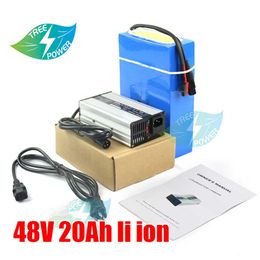 48V 20ah Lithium Battery Pack 48v 200000mAh electric bicycle batteries Built in 30A BMS +54.6V 2A Charger