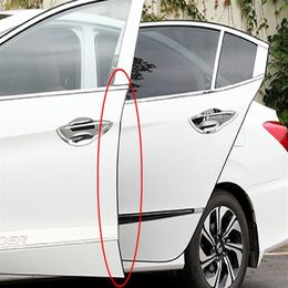 5M Car Door Edge Protective Strip Decorative Stickers Trim Moulding Kit Rubber Seal With Adhesive Tape317B