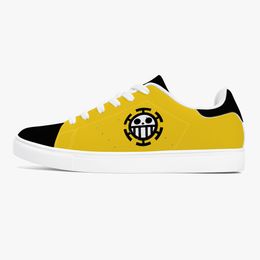 Customized shoes Men's fashionable casual shoes DIY women's shoes Cartoon icon with white background and yellow shoe body SZXX70080_45