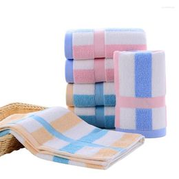 Towel Clean Hearting 2023 Cotton Colourful Striped Face Towels Beach Swim Bath Absorbent Drying Cloth Soft Adults Kids