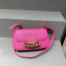 2023 New Chain High quality Fashion designer Women's clamshell Handbag Metal letter bag Luxury shoulder bag Crossbody bag purse