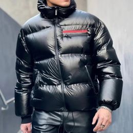 Jaqueta masculina grande inverno que quente, designer de jaqueta de bordado de ponta de bordado de ponta de capa, casal