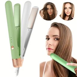 Portable 2-in-1 Hair Straightener and Curler for Women - Perfect for Salon, Home, and Travel Use