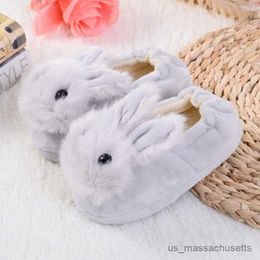 Slipper Baby Winter Slippers Children Boys Girls Cute Rabbit Slipper Kids Indoor Warm Shoes Child Home Floor Shoes R230816