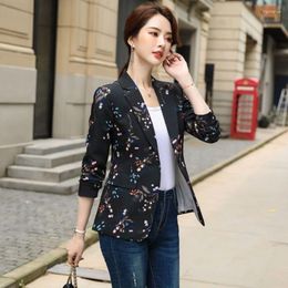 Women's Suits Blazer Woman 2023 Fashion Blazers For Women Little Printed Suit Jacket Clothing