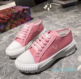 Fashion Top Designer Shoes real leather Canvas Multicolor Gradient Technical sneakers women famous shoe Trainers