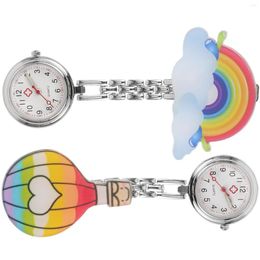 Pocket Watches Stainless Steel Watch Clip Daily Use Brooch Accurate Nurses