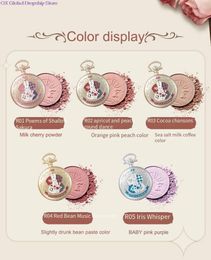 Blush Cute Rumor Rabbit Vitality Matte Repair Natural Expansion Contraction Color 5 Colors Pocket Watch Powder Blusher 230815