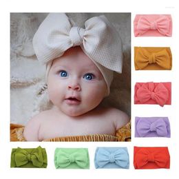 Hair Accessories Baby Hairband Broadside Bowknot Headband For Kids Girls Solid Colour Elastic Band Boutique Turban Headwear