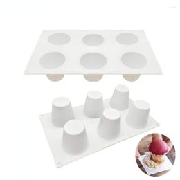 Baking Moulds Round Column Tart Silicone Cake Mould For Valentine's Day Wedding Mousse Mould Dessert Pastry Tool