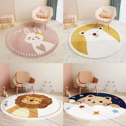 Carpets Round Kids Room Carpet Cushion Bedroom Study Rocking 40/60cm Basket Mat Animal Chair Tatami Home Hanging Cartoon X7E0