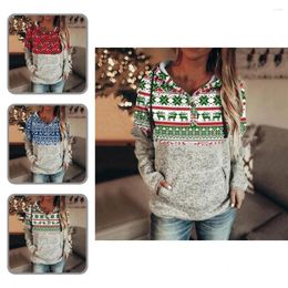 Women's Hoodies Beautiful Polyester Unique Special Christmas Favor Hooded Coat For Office