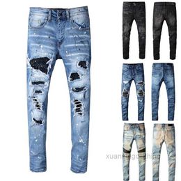 Designer Mens Jeans with Skinny Sweatpants Drop Crotch Jogging Pants Style C7MJ