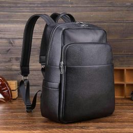 School Bags Korean 15 Inch Laptop Bag Fashionable And Genuine Natural Leather Regular Men's Cowhide