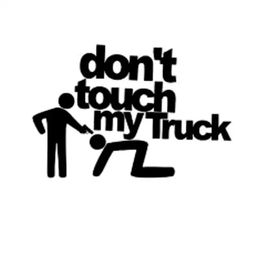 15 2 10 3CM DON'T TOUCH MY TRUCK Reflective Car Styling Sticker Motorcycle Vinyl Decal Car Sticker Black Silver CA-1152299q