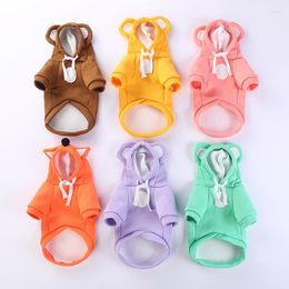 Cat Costumes Cute Ear Pet Costume For Dogs Cats Winter Puppy Dog Hoodie Sweater Clothes Yorkshire Chihuahua Sweatshirt Mascotas Clothing