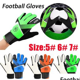 Sports Gloves Antislip Childrens Goalkeeper Pu Football Finger Protection Goal Thickened Latex For Kids 230626 Drop Delivery Outdoors Dhbhr