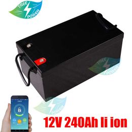 12V 240AH Li ION battery pack 150AH RV solar and Motor Lithium Iron Phosphate outdoor Camping waterproof