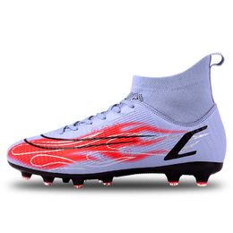Professional Football Boots Hightop Soccer Shoes Krampon Futbol Erkek Antiskid Men Sports Cleats Childs Sneaker 230814
