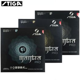 Table Tennis Raquets STIGA MANTRA PRO M H XH Series Rubber Semi tacky Pimples in Offensive Ping Pong Astringent rubber 230815